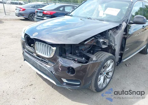 2016 BMW X3 xDrive28I z USA, uszkodzony, nr VIN 5UXWX9C51G0D72847